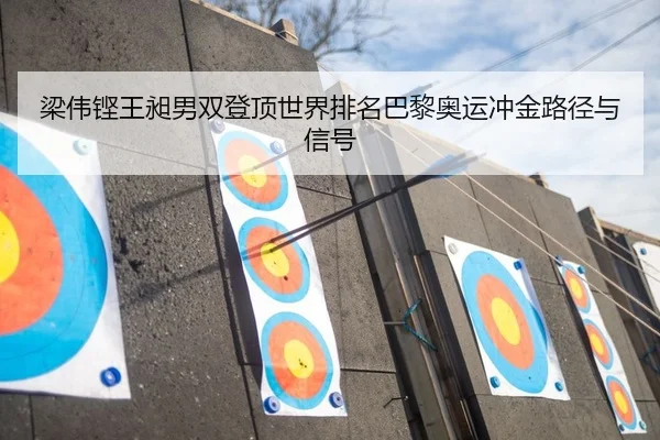 梁伟铿王昶男双登顶世界排名巴黎奥运冲金路径与信号